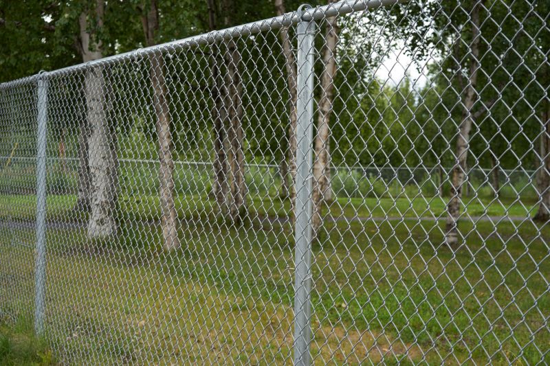 Repaired Chain Link Fence
