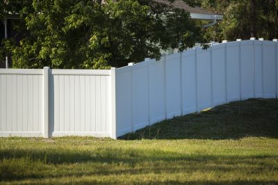 Vinyl Fence with Decorative Posts