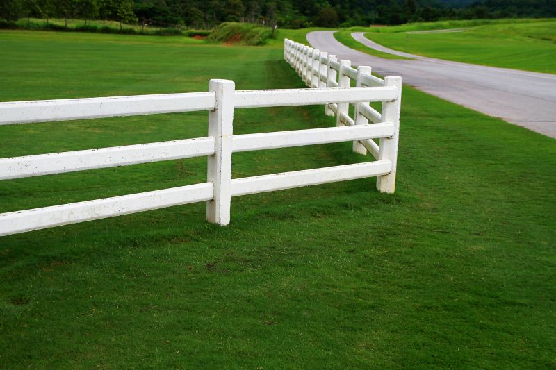 Wooden Farm Fence Installation